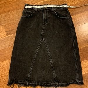 Simons Black Denim skirt size small S